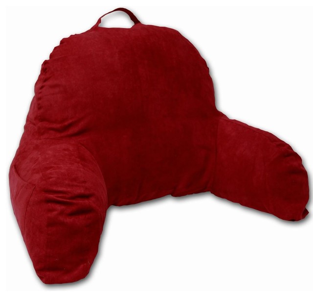 Red Microsuede Bed Rest