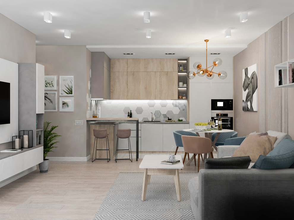 Визуализации квартиры для молодой пары(евродвушка)