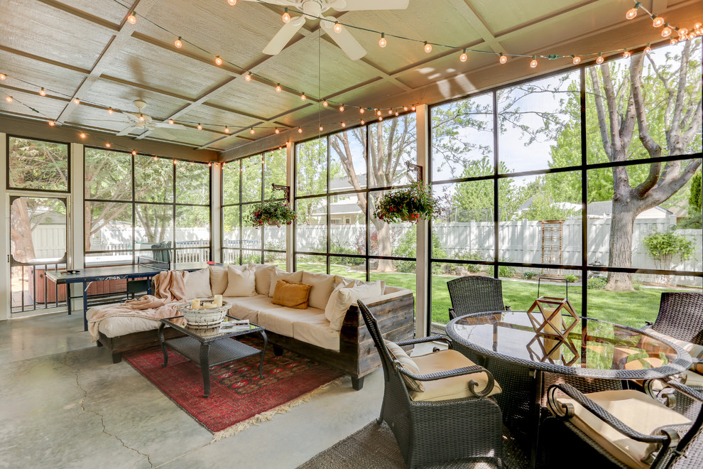 Inspiration for a traditional sunroom in Boise.