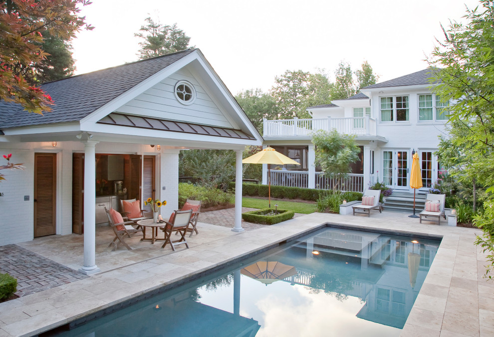 Inspiration for a traditional rectangular pool in Charleston.