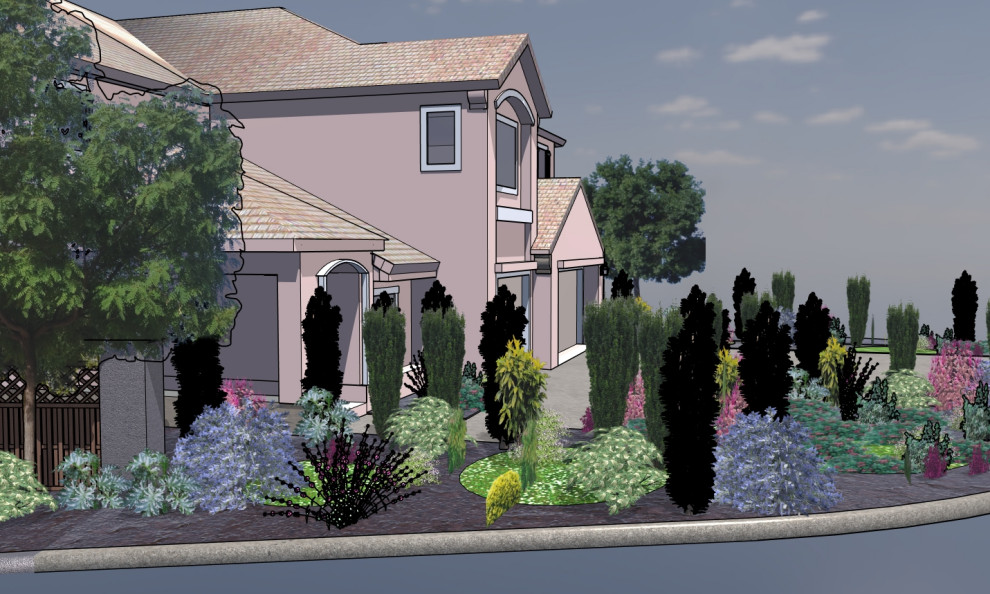 Final Design: Front Yard Design for a Silicon Valley Residence