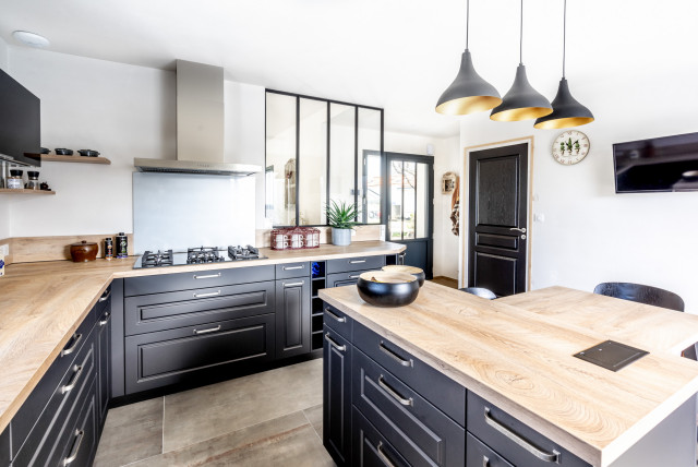 Virginie & Laurent - Cuisine rustique casa-de-campo-cocina