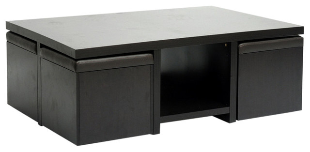 Baxton Studio Prescott Modern Table And Stool Set With Hidden Baxton Studio Prescott Modern Table And Stool Set With Hidden Storage