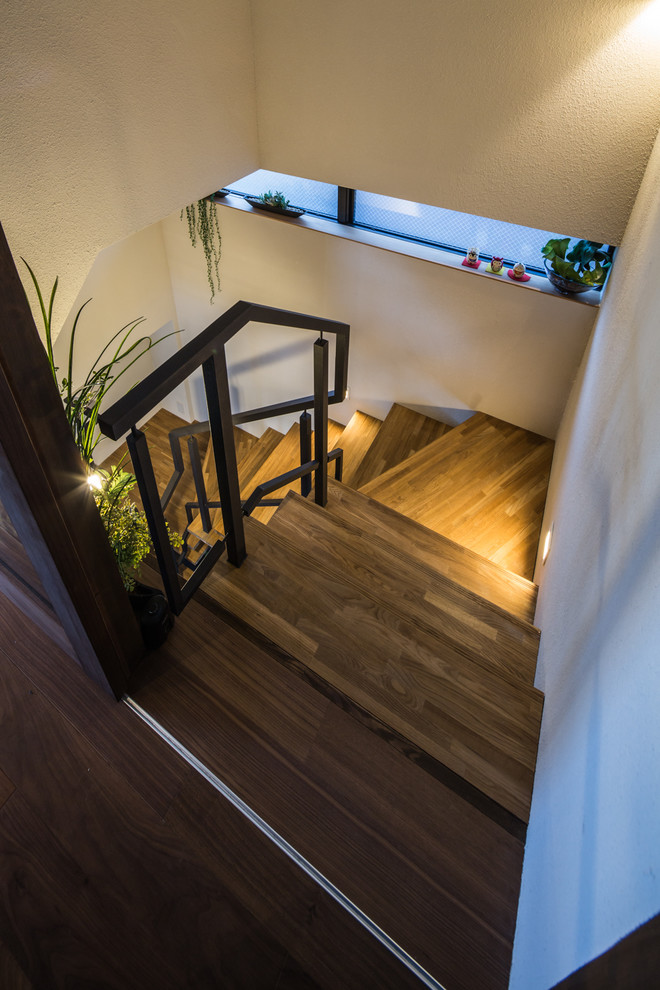 Modern staircase in Nagoya.