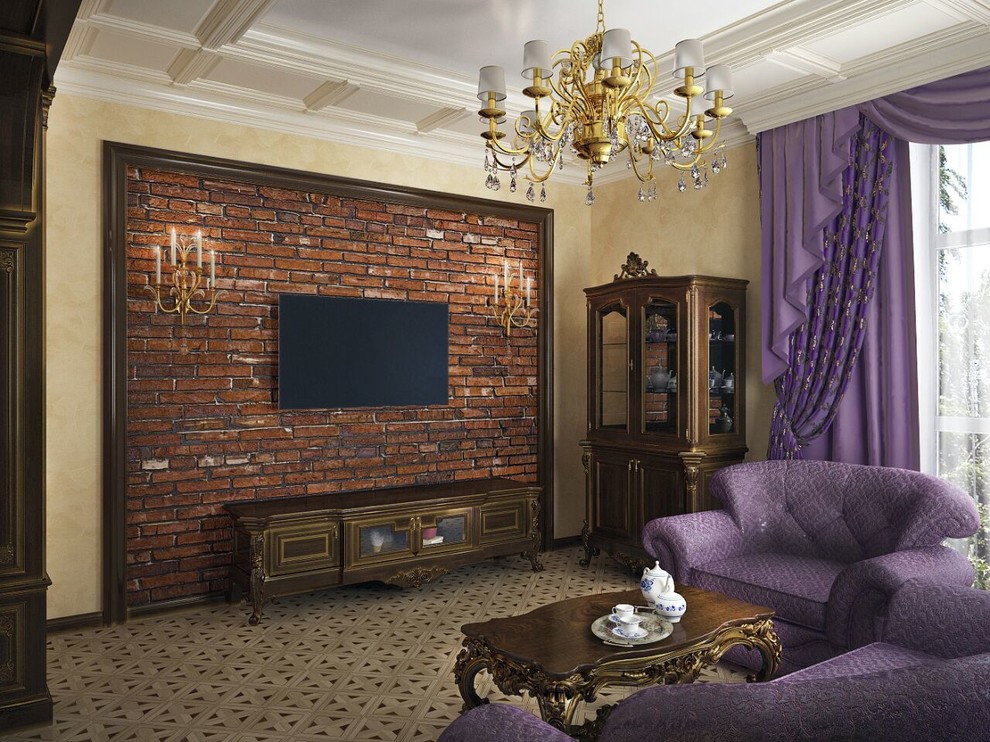 Интерьер гостиной в классическом стиле