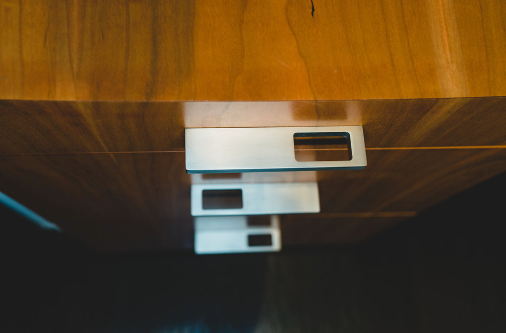 Custom Millwork Desk and Floating Shelves