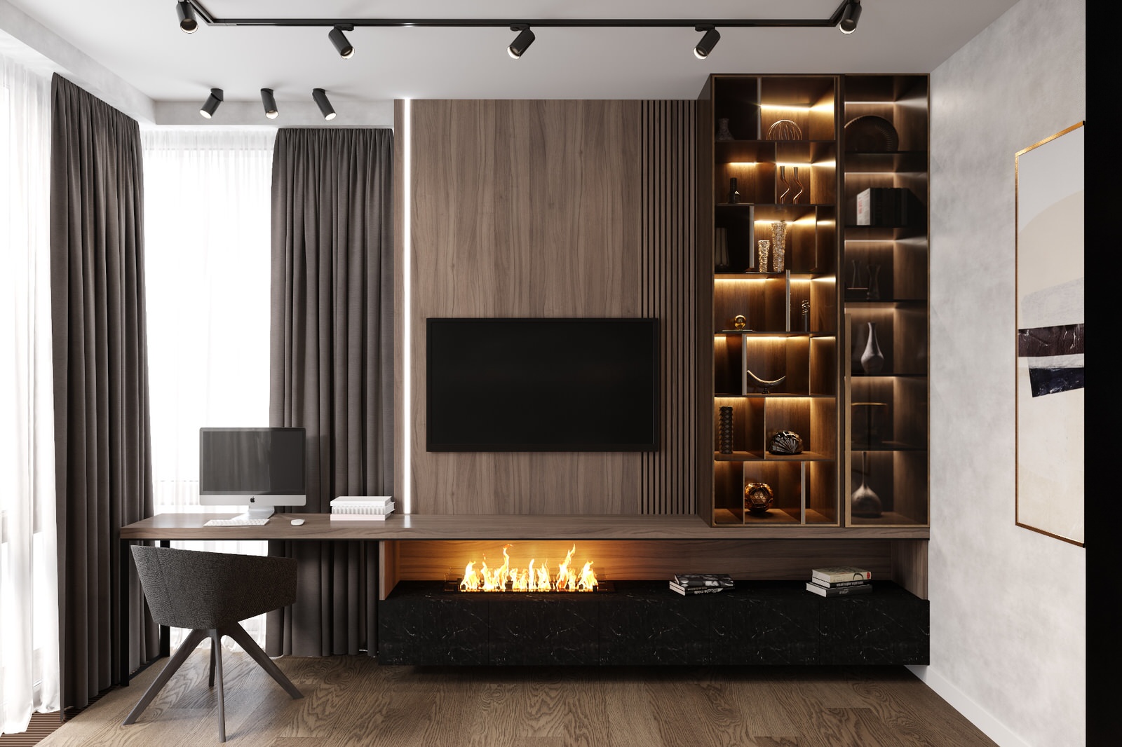 Квартира 83 кв. м. в современном стиле ЖК Life- Кутузовский.