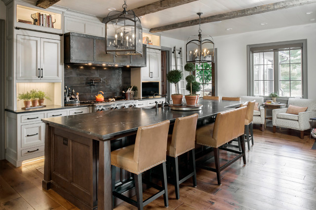 Rustic Retreat classique-cuisine