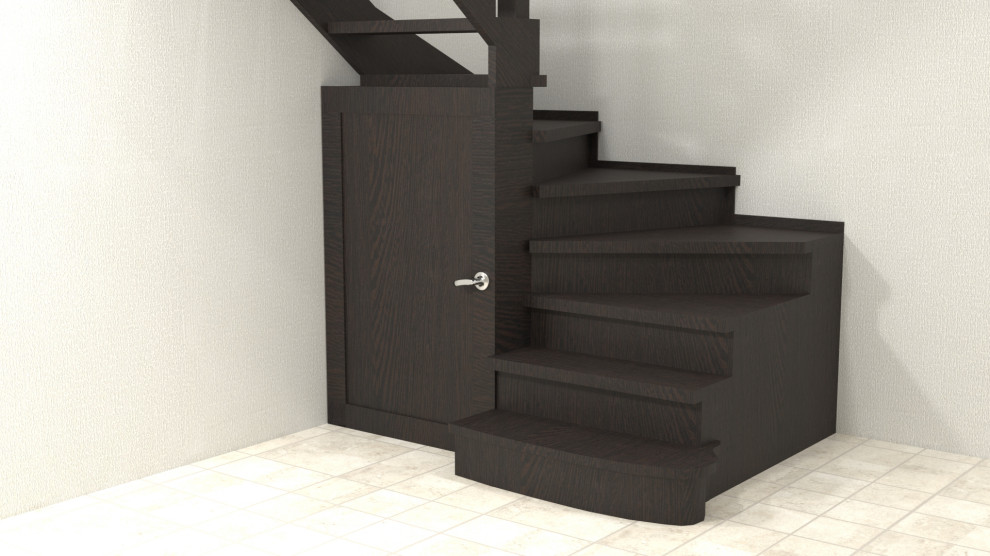 Черная лестница в доме