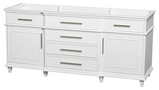 Berkeley 72 Double Vanity Traditional Bathroom Vanities And Sink Consoles By Wyndham Collection Houzz Berkeley 72 Double Vanity, 72 White Vanity No Top