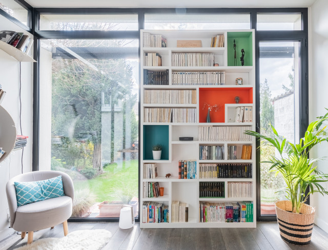 Bibliothèque à Houilles - Contemporary - Living Room - Paris - by Mise en  matière | Houzz IE