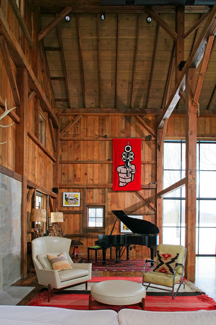 Michigan Barn rustikal-wohnbereich