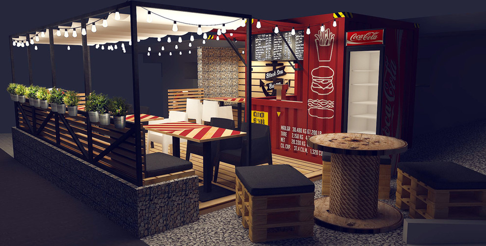 Проект уличного кафе быстрого питания