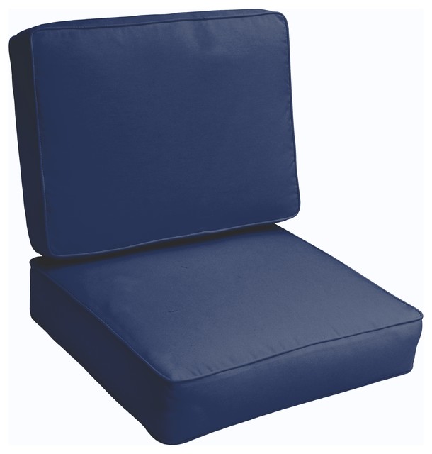 23.5"x23"x5" Deep Seating Cushion Set, Corded Outdoor Cushions And