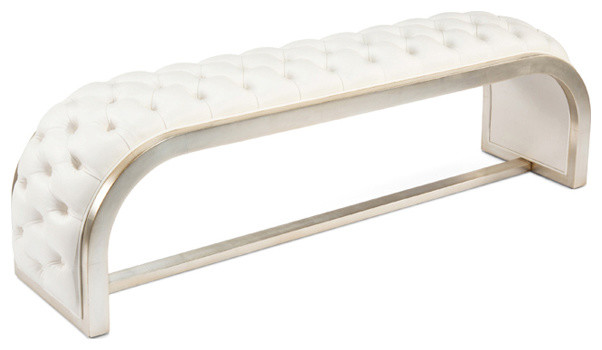 John Richard White Aintree Curved Bench