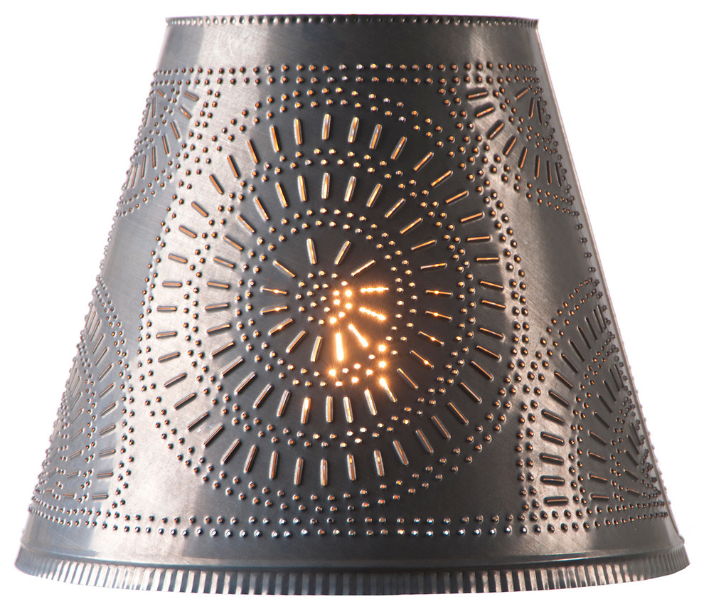 punched metal table lamp