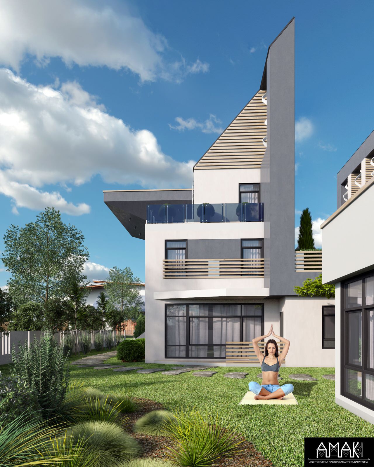 Ракурс с заднего двора