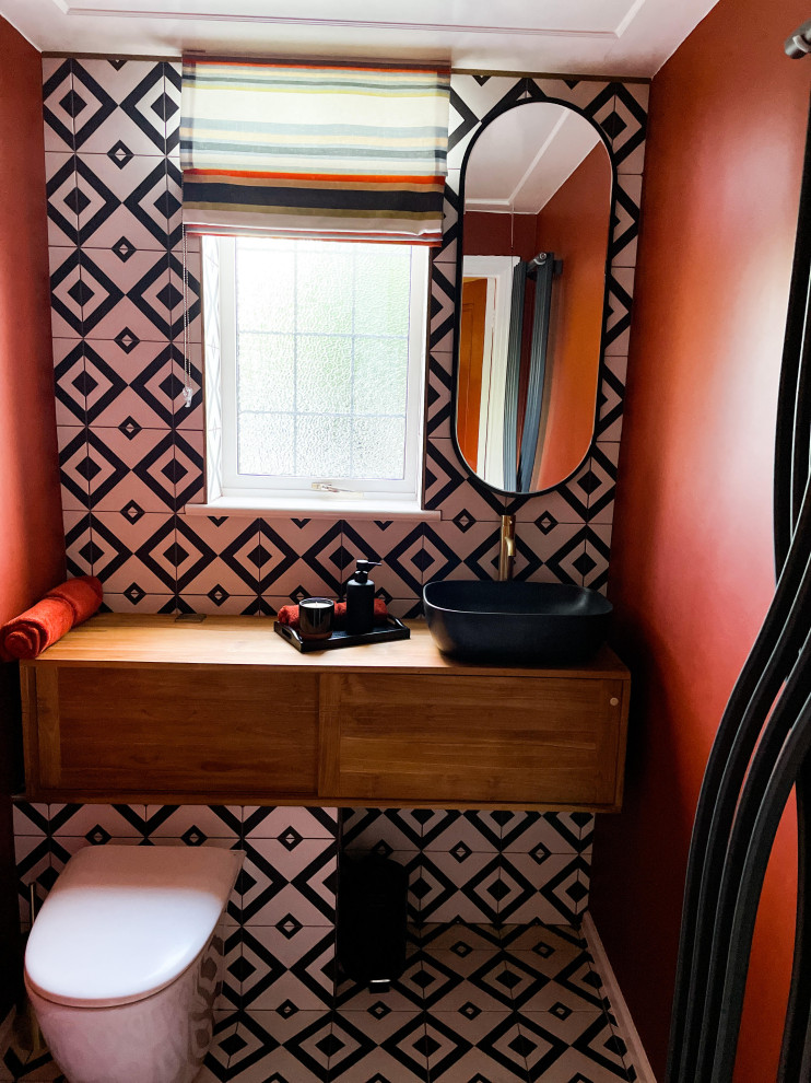 African inspired cloakroom