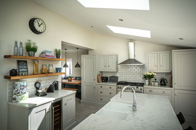 Single-storey kitchen extension modern-kueche