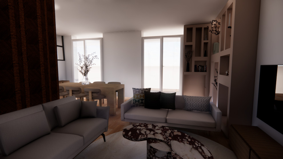 LEVALLOIS - Projet Lomé, rénovation du rez-de-chaussée, création suite parentale