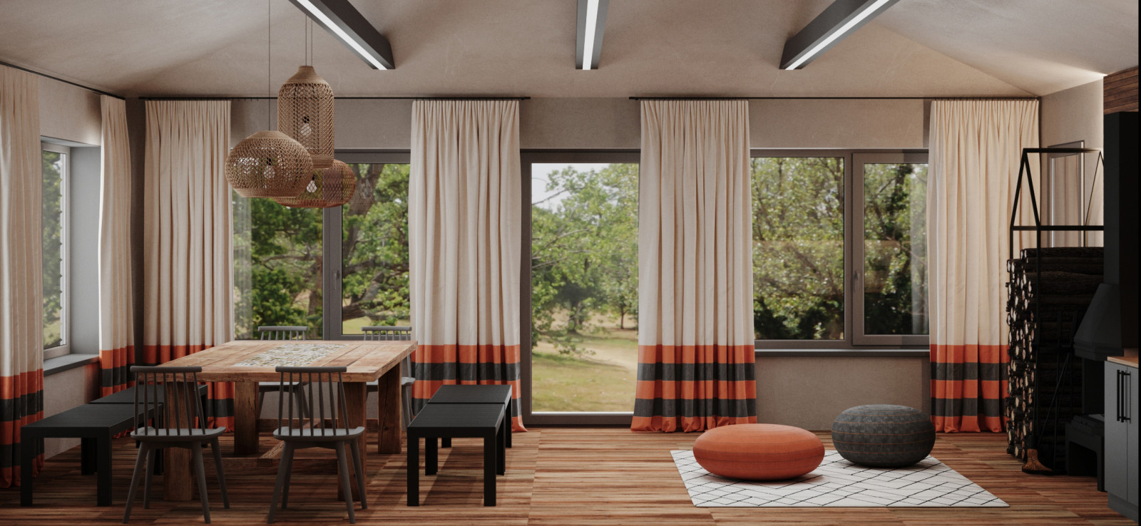 Летне-зимний домик для барбекю.