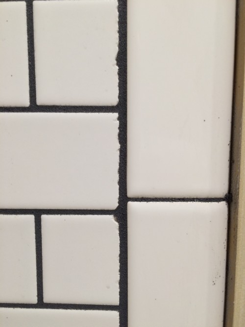 Repair chipped tile edge