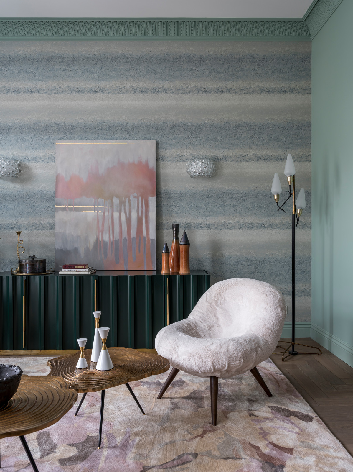 Романтичный интерьер на Сретенке 107 кв.м.