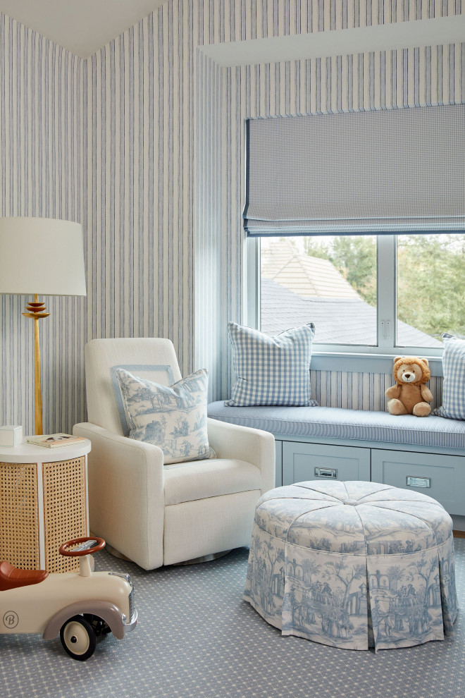 Example of a classic nursery design in Dallas