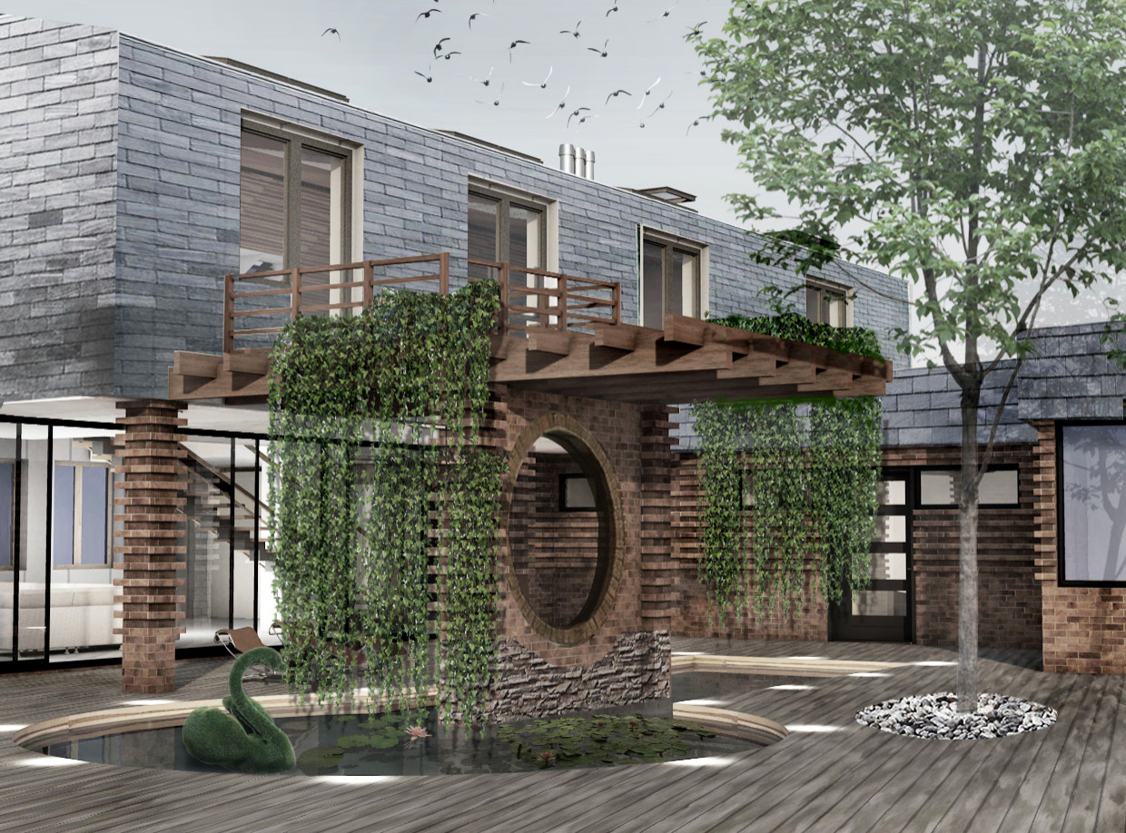 Эскизный проект индивидуального жилого дома в Велегож - парк 2 Тульской области