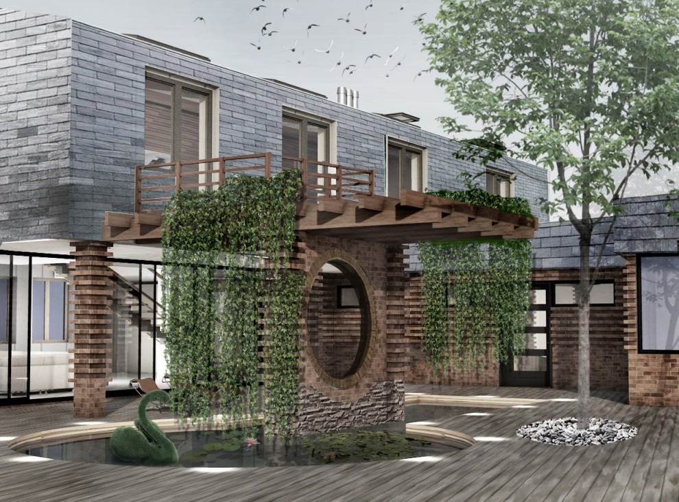 Эскизный проект индивидуального жилого дома в Велегож - парк 2 Тульской области