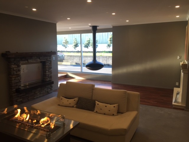Aurora Wood Fires contemporary-vardagsrum