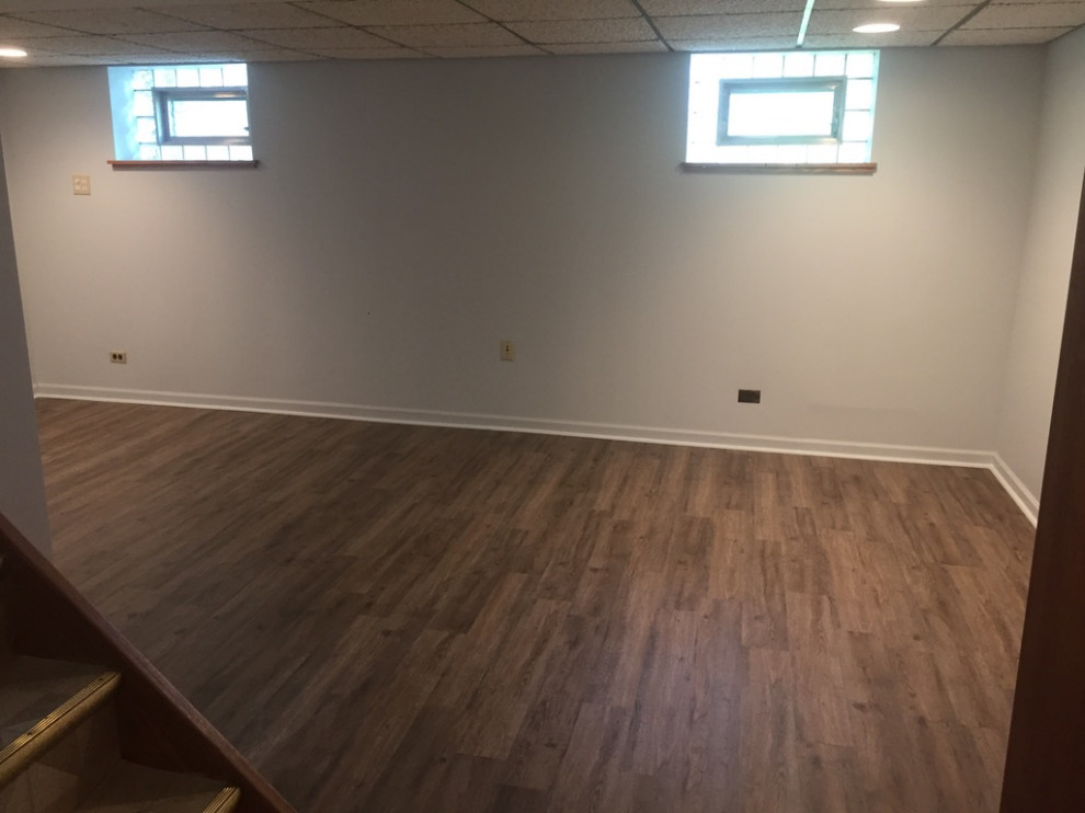 After - Dark Basement Transformation