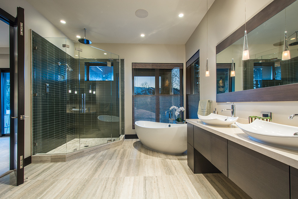 Design ideas for a contemporary bathroom in Salt Lake City.