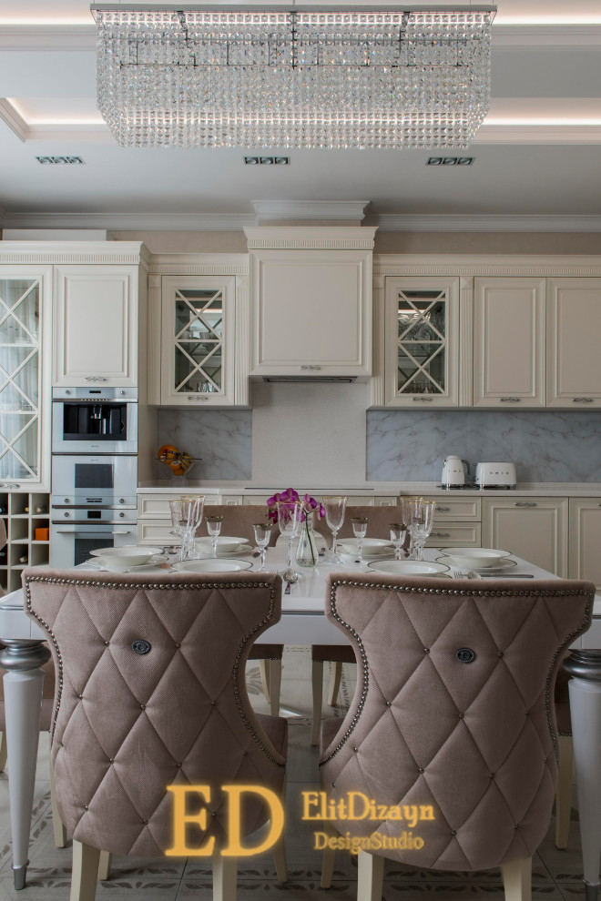 Квартира неоклассика - 1 (кухня-гостиная)