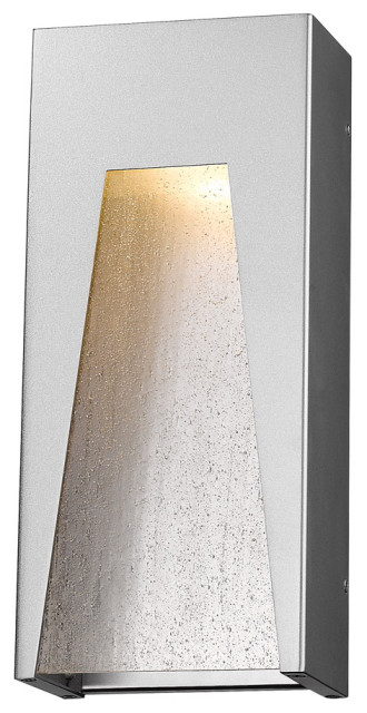 Millenial 1 Light Outdoor Wall Light, Silver
