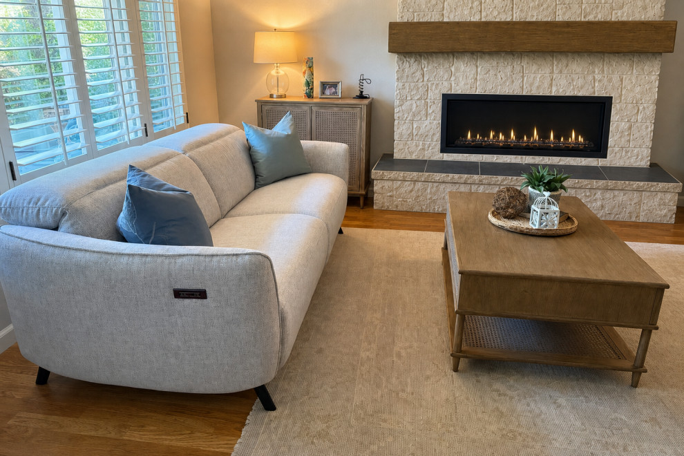 AFTER: NATUZZI RECLINING SOFA DETAIL