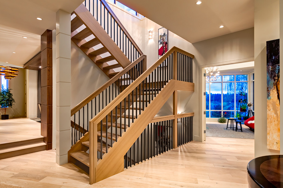 Example of a trendy home design design in Calgary
