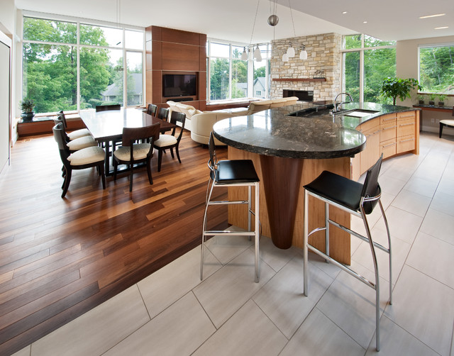 Hillside Home modern-kueche
