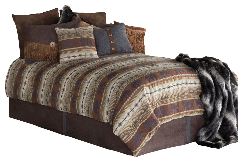 Carstens Rugged Earth 5Piece Rustic Cabin Comforter Set Rustic