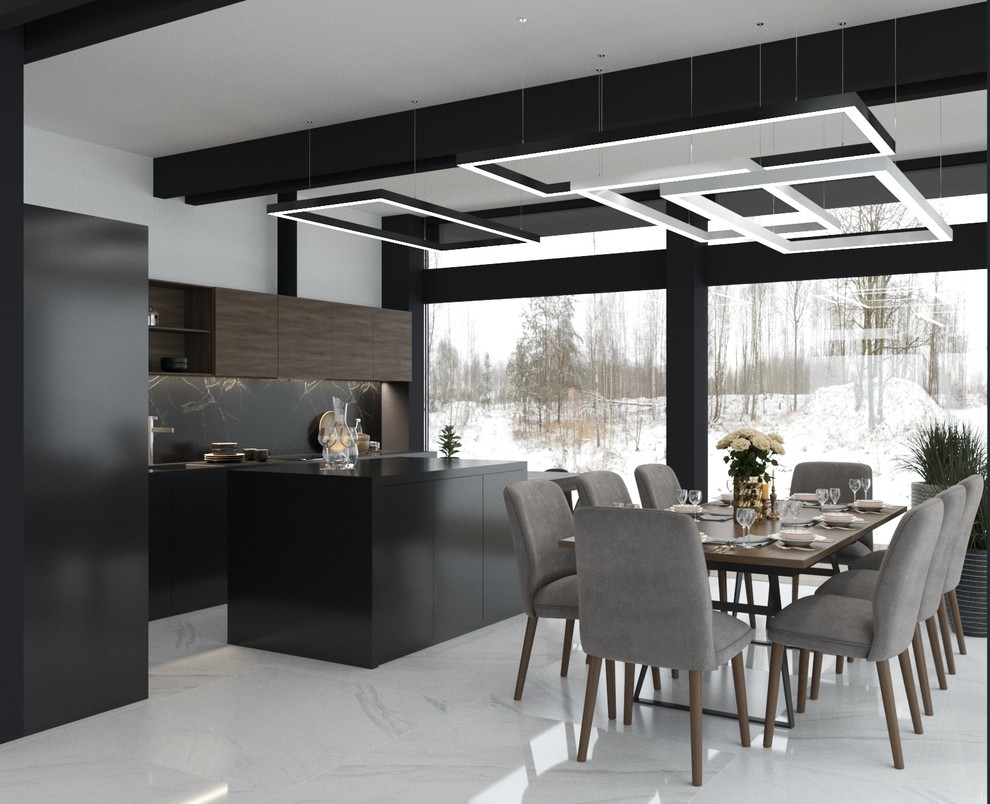 Проект первого этажа дома в г. Выборг, 100кв.м.