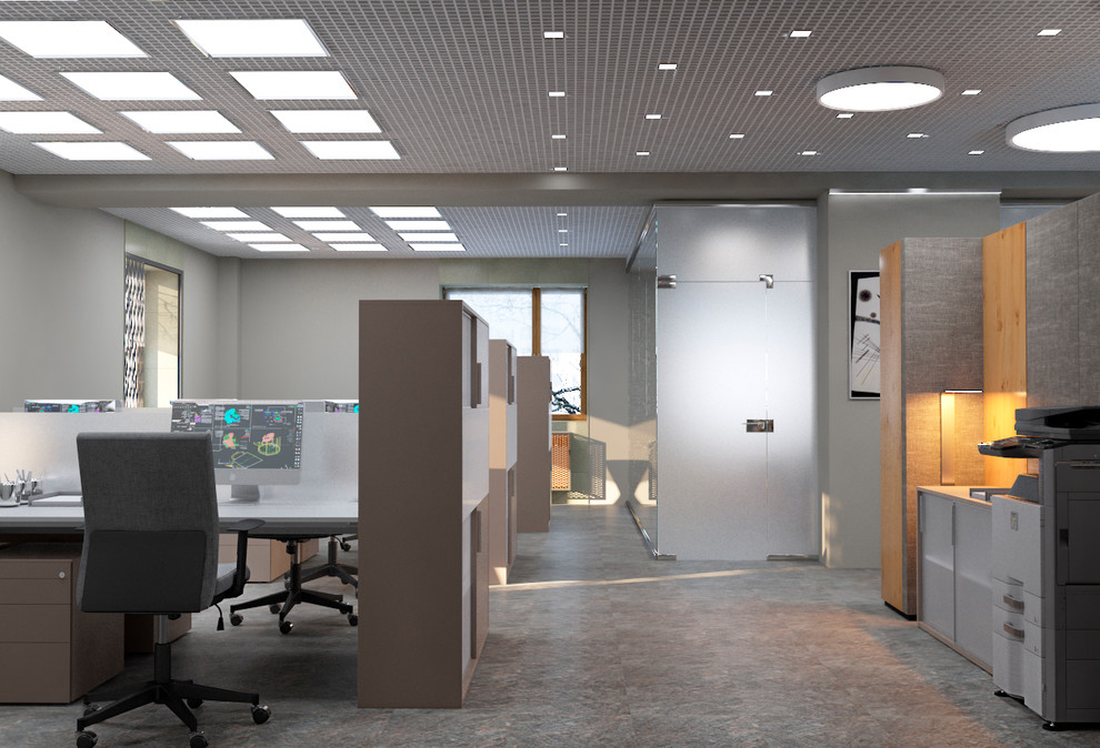 Офис 300м2 в стиле лофт