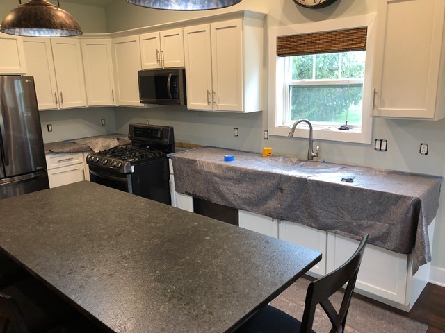 Diagonal Backsplash transitional