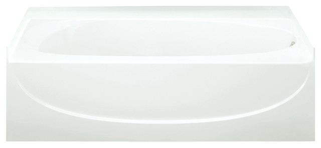 Sterling Acclaim  Oval in Rectangle Skirted Bathtub with Right-Hand Drain, White