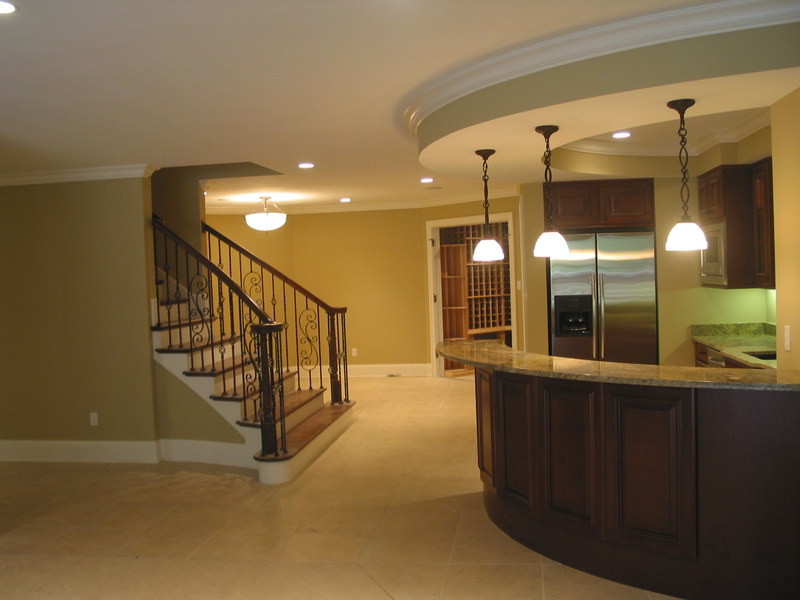 Design ideas for a traditional basement in St Louis.