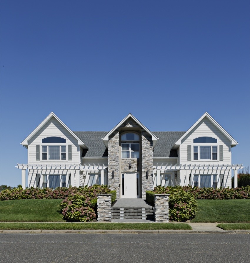 This is an example of a beach style exterior in New York.