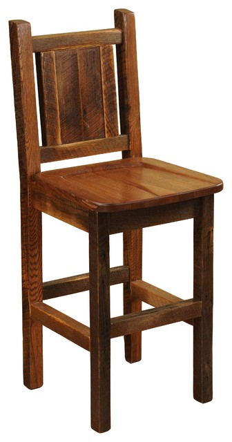 oak high back bar stools