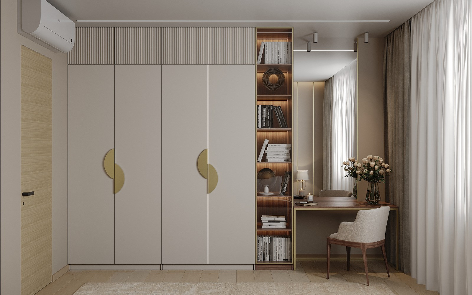 Спальня цвета торторра