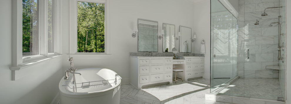 Bathroom - transitional bathroom idea in Charlotte