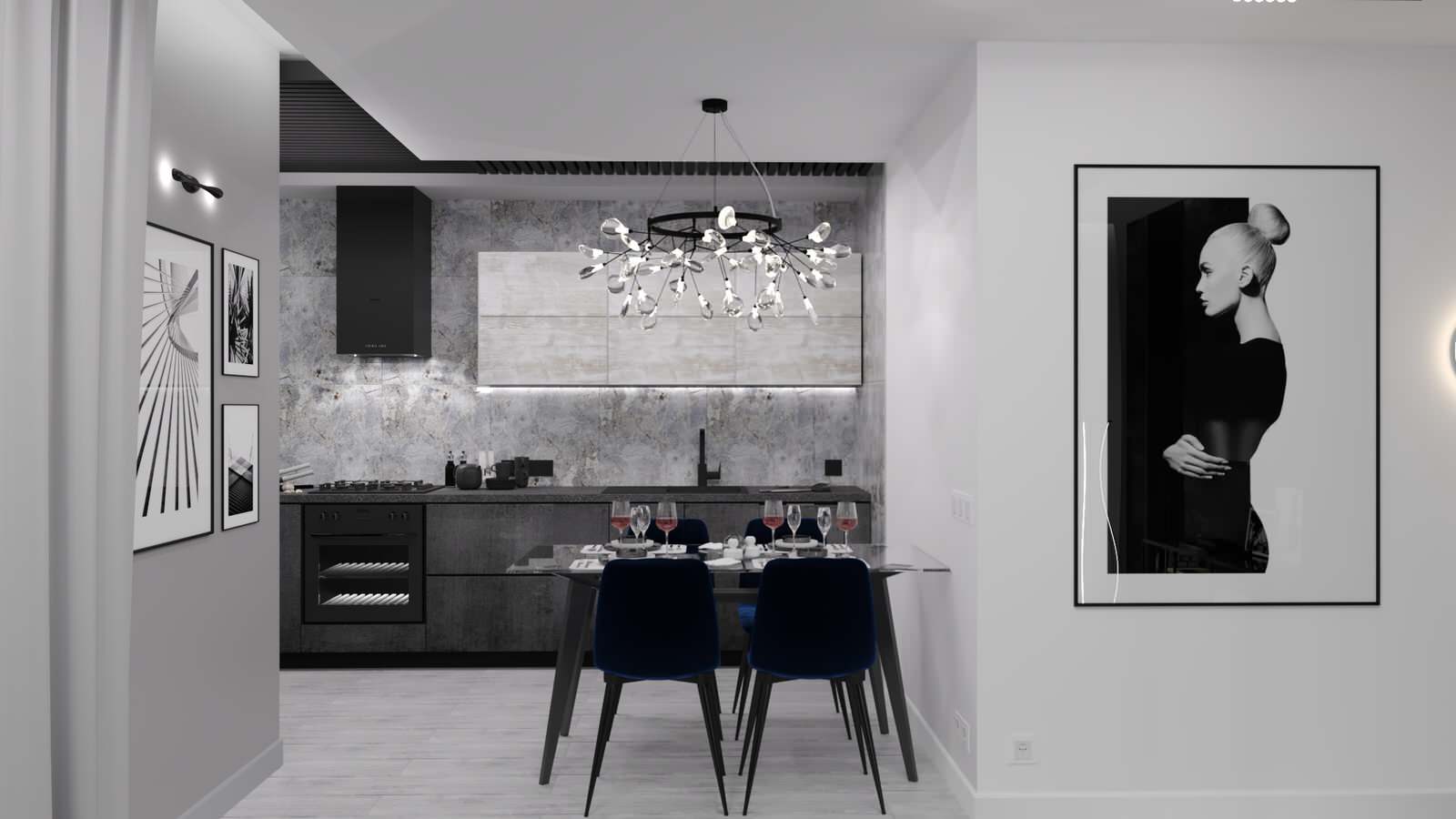 Аскетичный и женственный, лаконичный и смелый интерьер квартиры в трех уровнях