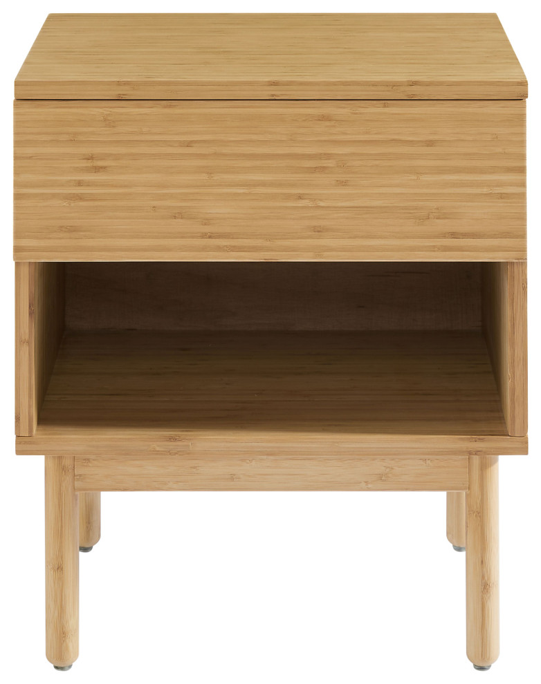 Ria Nightstand, Caramelized Midcentury Nightstands And Bedside